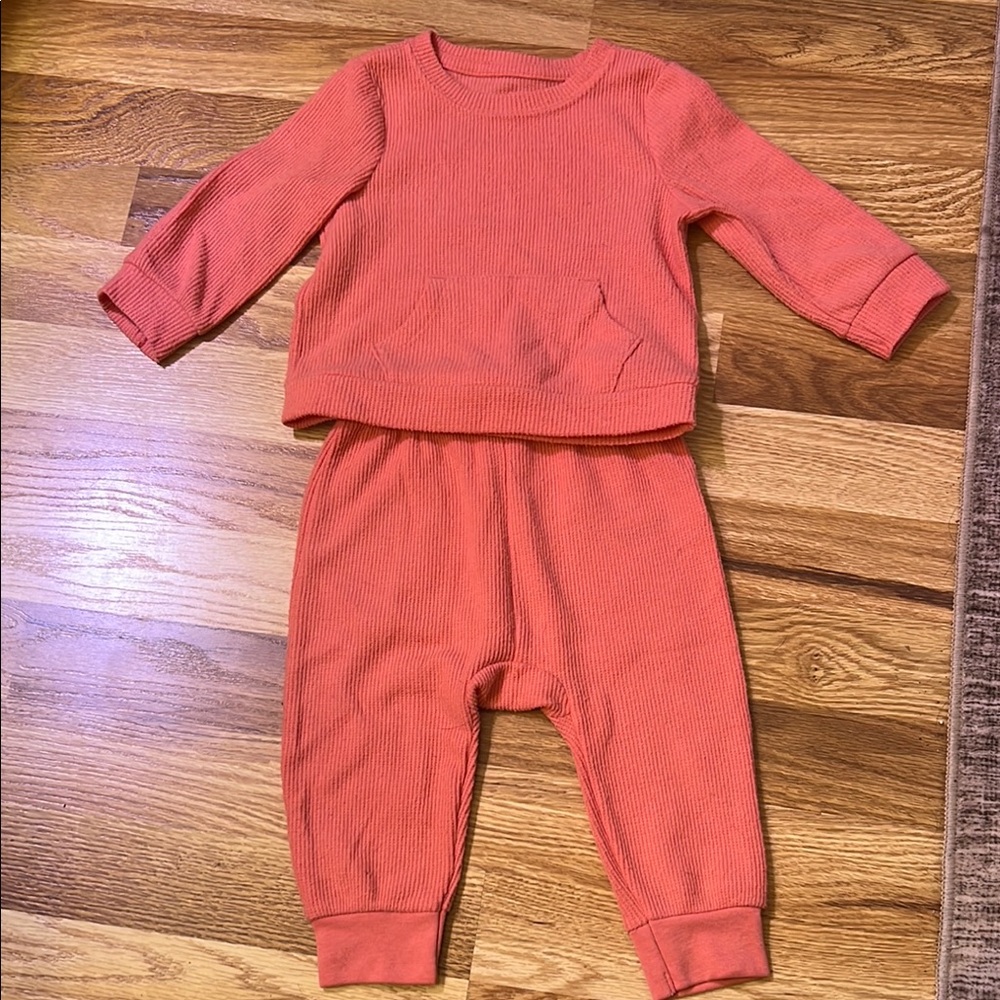 Cozy Coral Baby Outfit
